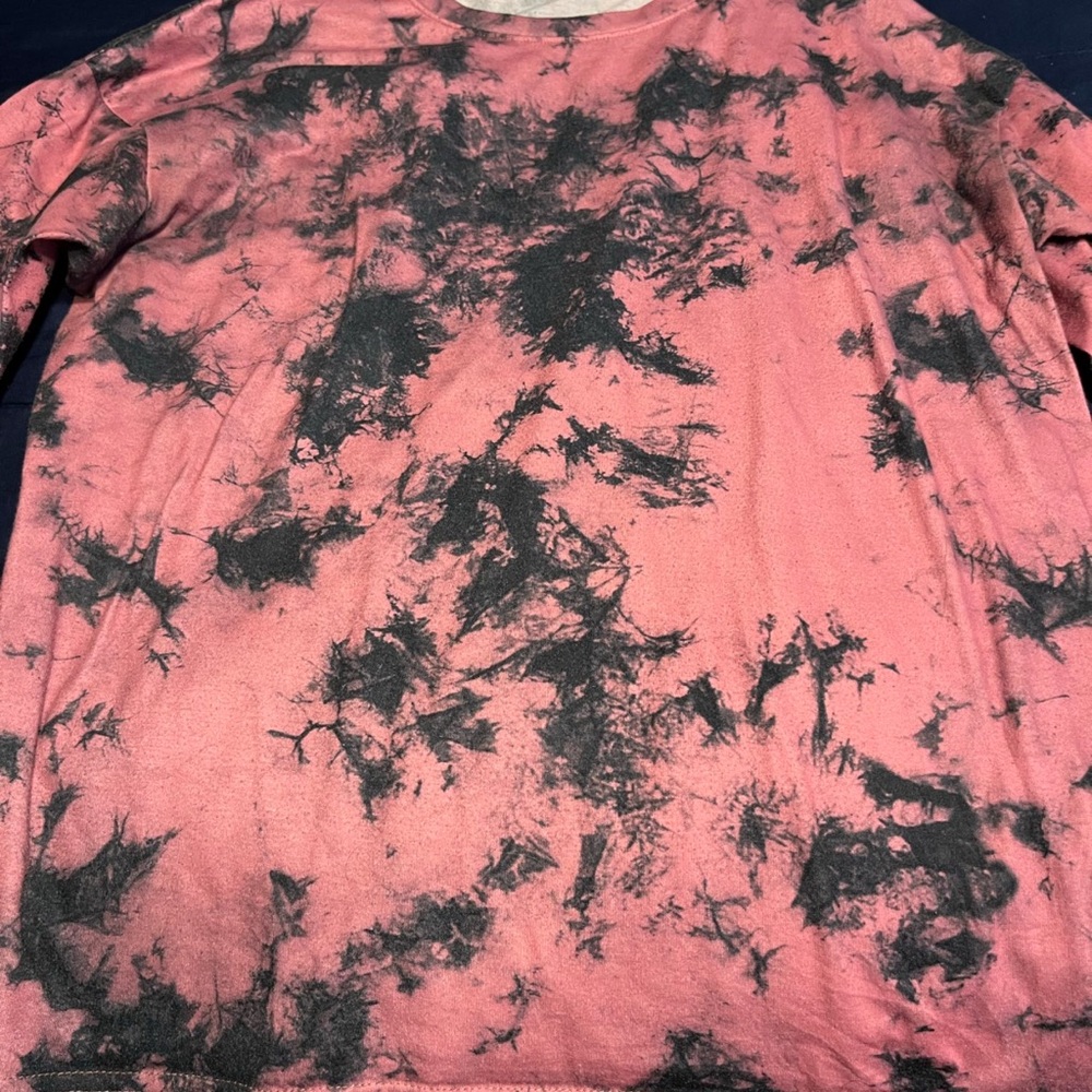 Pink and Black Tie-Dye Short Sleeve Tee